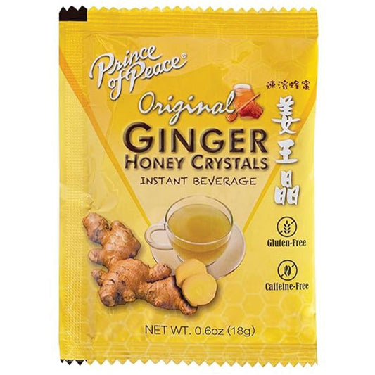 PRINCE OF PEACE GINGER HONEY CRYSTALS 10 CT BOX