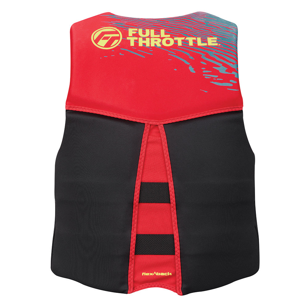 Full Throttle Men's Rapid-Dry Flex-Back Life Jacket - XL - Red/Black [142500-100-050-26]