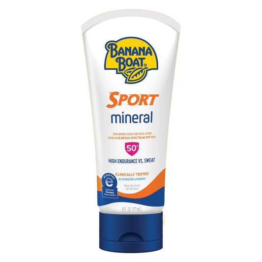 BANANA BOAT SPORT MINERAL LOTION 6 OZ SPF50