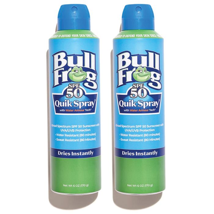BULL FROG QUIK SPRAY SPF50 6 OZ