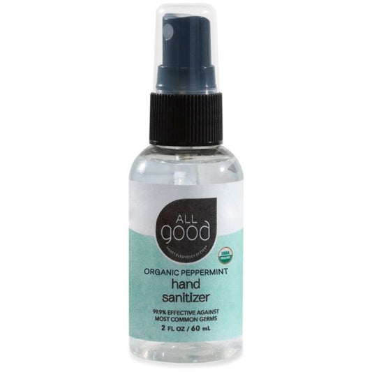 ALL GOOD HAND SANITIZER SPRAY 2 OZ PEPPERMENT