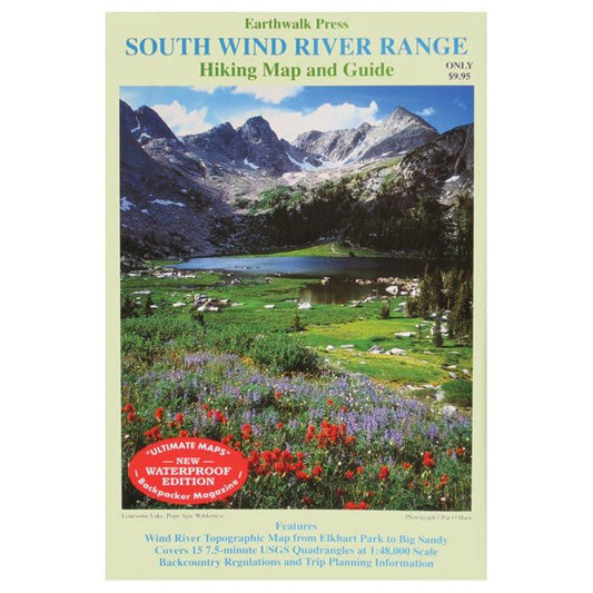 EARTHWALK PRESS SOUTH WIND RIVER RANGE MAP & GUIDE