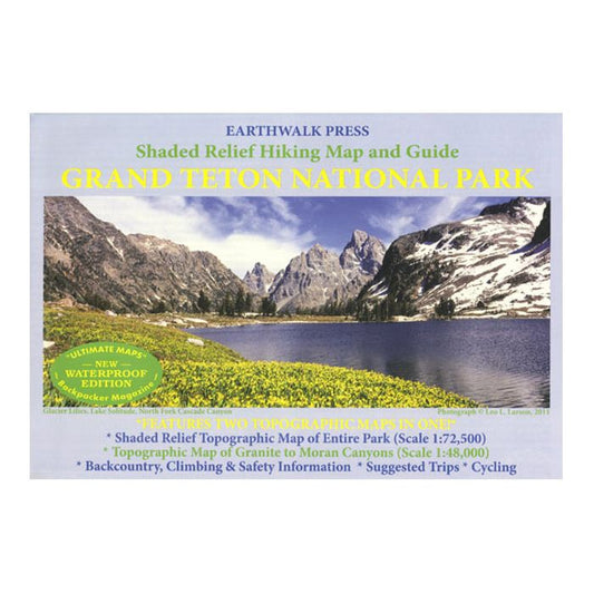 EARTHWALK PRESS GRAND TETON NATIONAL PARK MAP & GUIDE