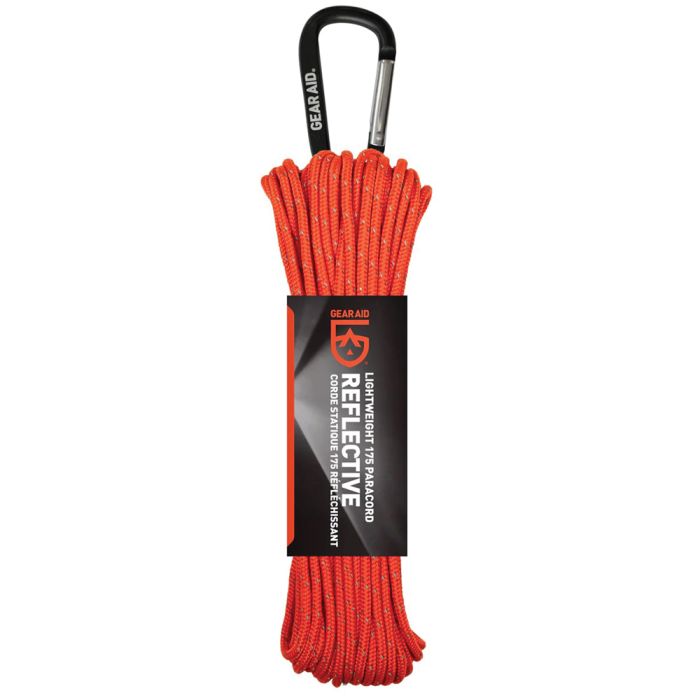 GEAR AID 175 PARACORD 100' ORANGE REFLECTIVE