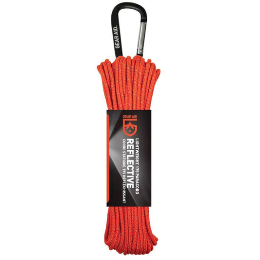 GEAR AID 175 PARACORD 100' ORANGE REFLECTIVE