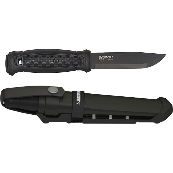 MORAKNIV GARBERG CARBON STEEL BLACK - MULTI-MOUNT SHEATH