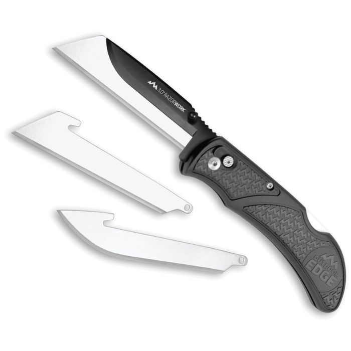 OUTDOOR EDGE 3" RAZOR-WORK GREY-3 BLADES