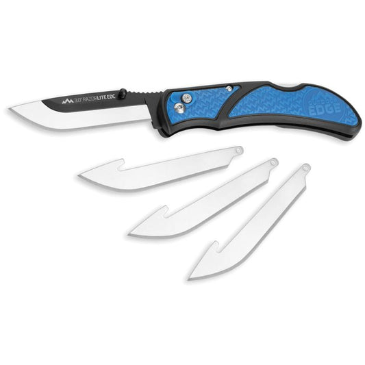 OUTDOOR EDGE 3" RAZORLITE EDC BLUE-4 BLADES