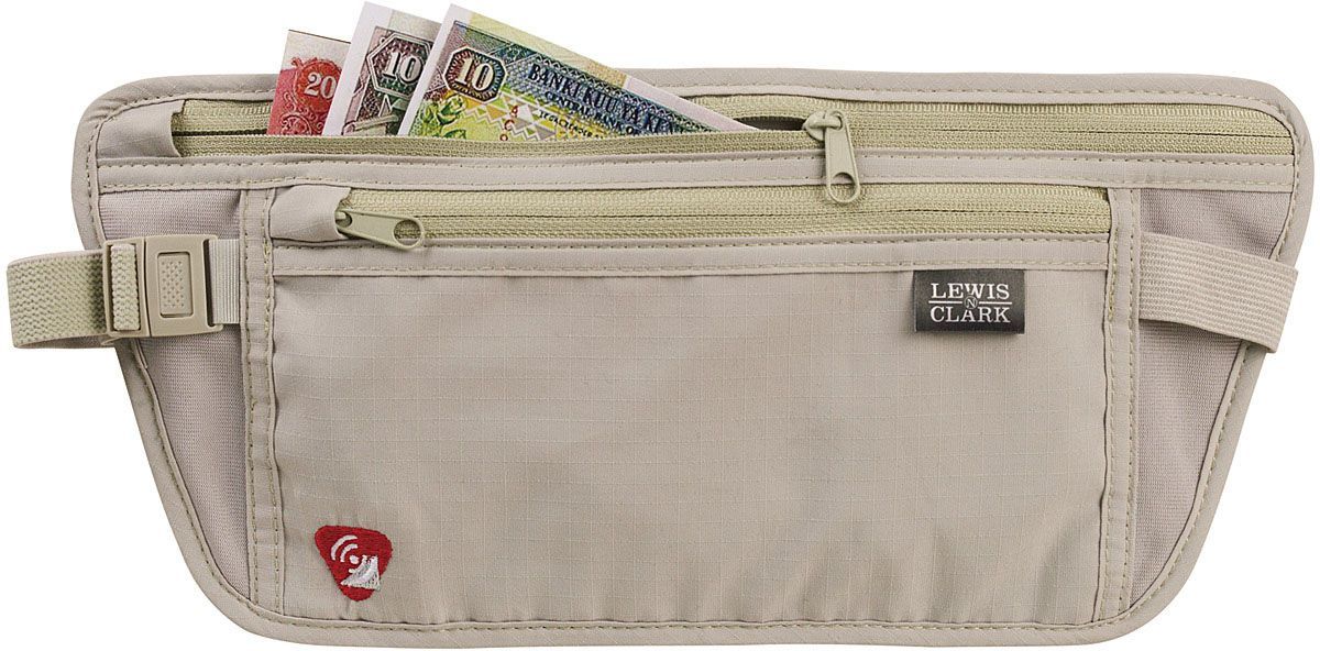 LEWIS N CLARK RFID WAIST STASH BELT