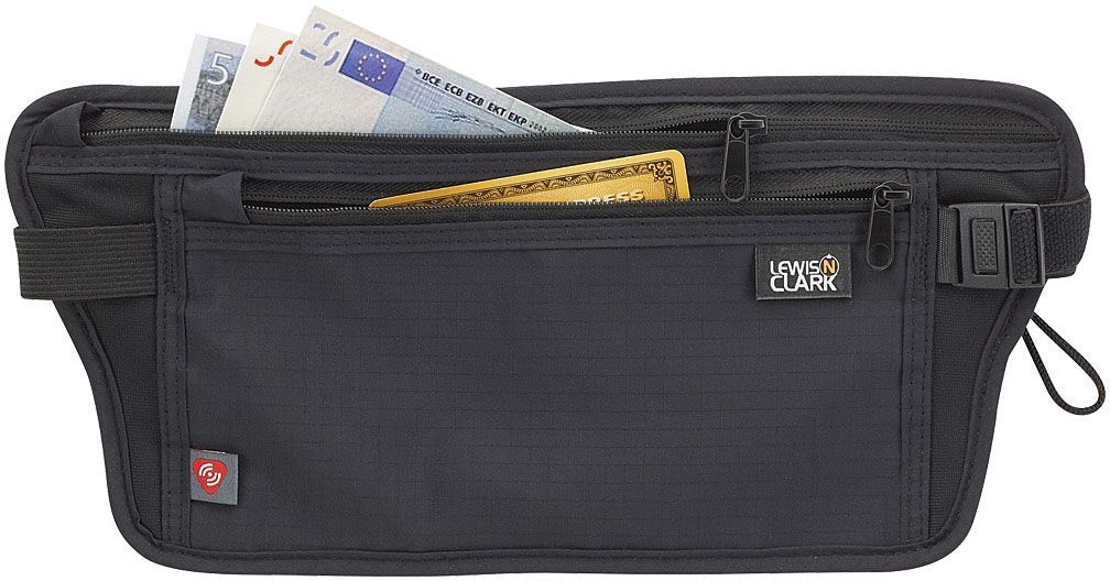 LEWIS N CLARK RFID WAIST STASH BELT