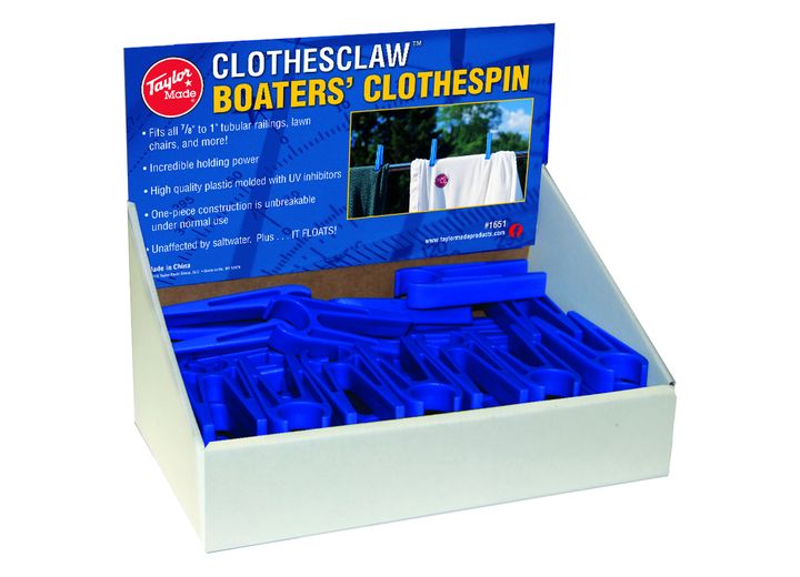 Taylor Made BOATERS CLOTHSPIN DISPLAY BOX W 48 PIECE