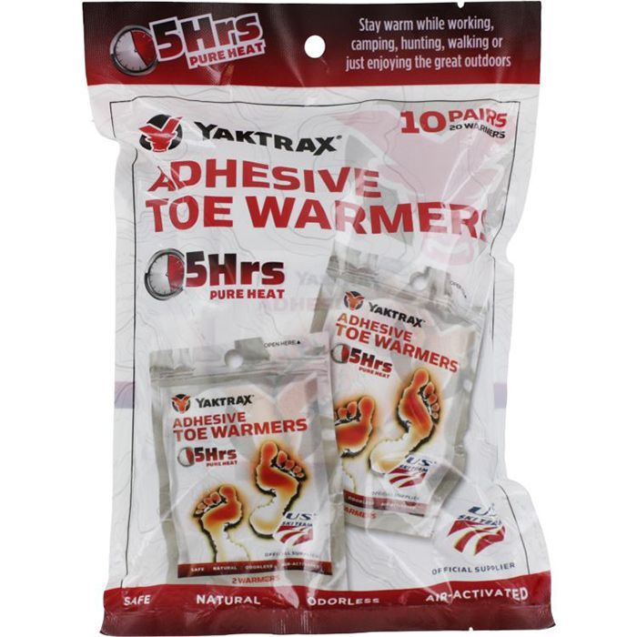 YAKTRAX ADHESIVE TOE WARMERS
