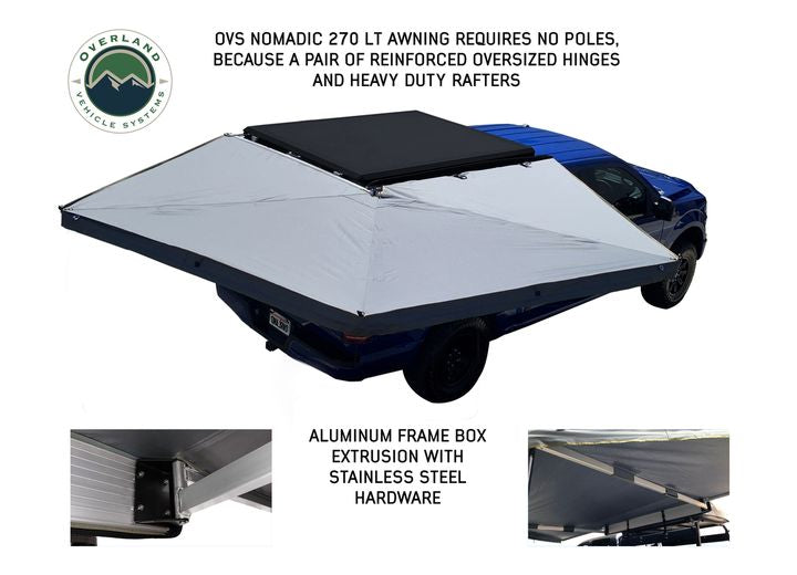 Overland Vehicle Systems / Up Down Air NOMADIC 270 LT PASSENGER SIDE AWNING W/BRACKET KIT