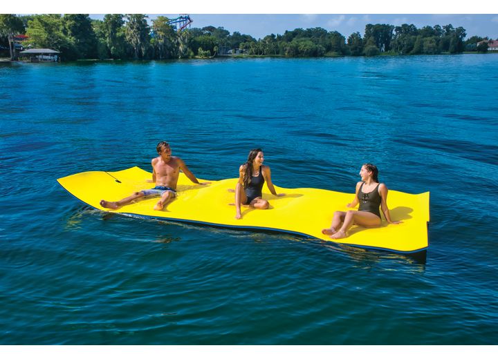 WOW Watersports WOW CHILLraft Floating Foam Mat - 16 ft. x 6 ft., Blue/Yellow