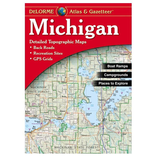 DELORME MICHIGAN ATLAS & GAZETTEER