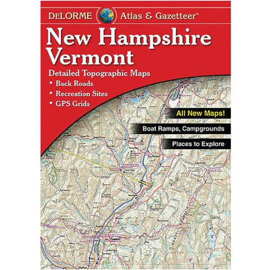 DELORME NEW HAMPSHIRE/VERMONT ATLAS & GAZETTEER