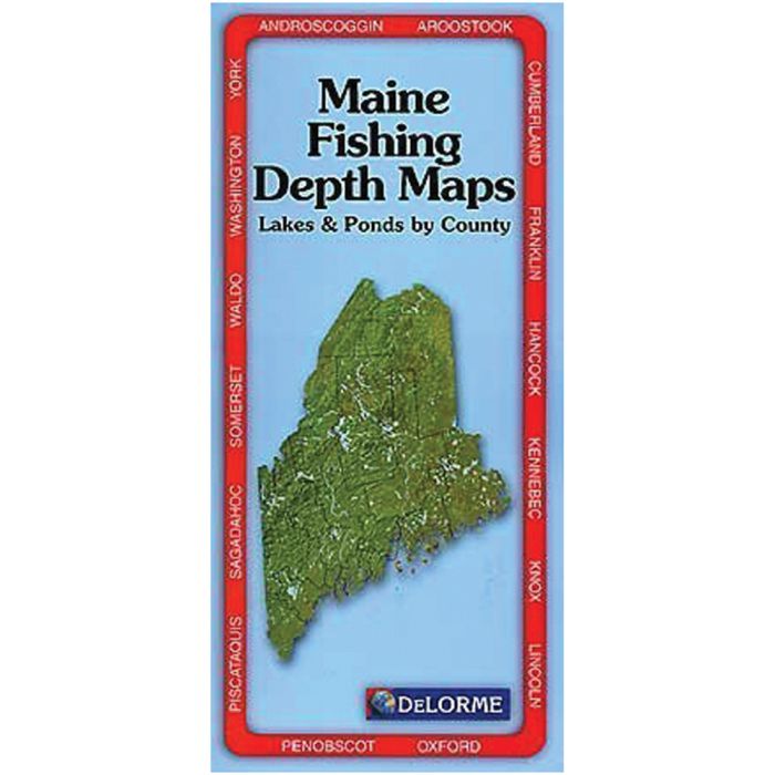DELORME MAINE FISHING DEPTH MAP