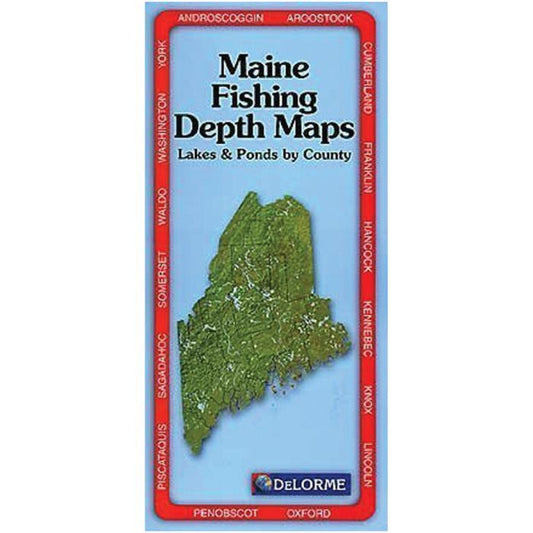 DELORME MAINE FISHING DEPTH MAP