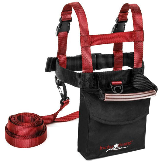 LUCKY BUMS SKI TRAINER W/ PACK & HARNESS RED