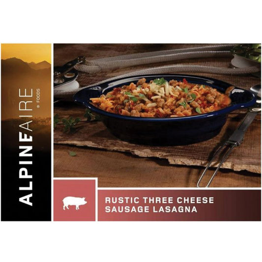 ALPINE AIRE RUSTIC THREE CHEESE SAUSAGE LASAGNA