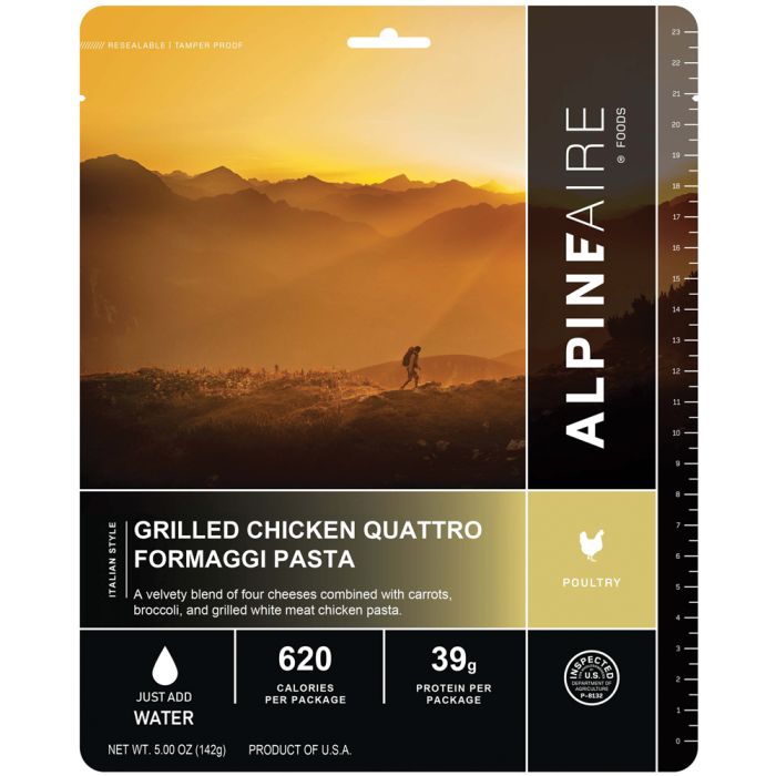 ALPINE AIRE GRILLED CHICKEN QUATTRO FORMAGGI PASTA