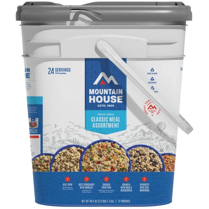 MOUNTAIN HOUSE CLASSIC ASSORTMENT BUCKET CLEAN LABEL