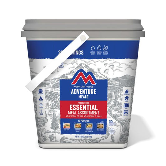 MOUNTAIN HOUSE ESSENTIAL ASSORTMENT BUCKET CLEAN LABEL