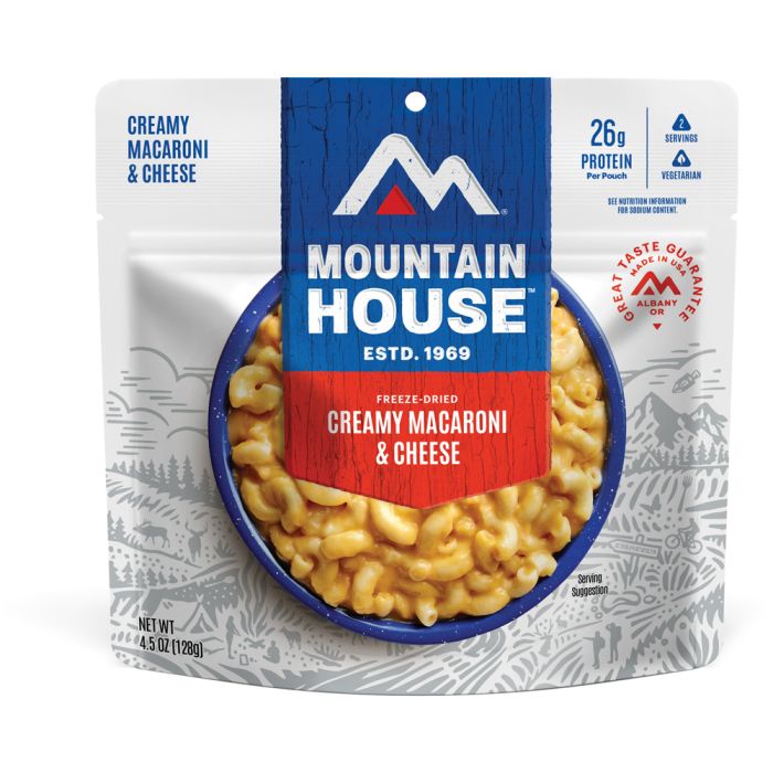 MOUNTAIN HOUSE CREAMY MACARONI AND CHEESE CLEAN LABEL