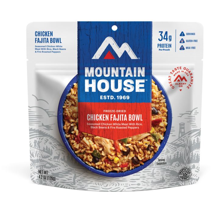 MOUNTAIN HOUSE CHICKEN FAJITA BOWL CLEAN LABEL