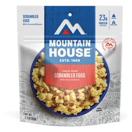 MOUNTAIN HOUSE PRECOOKED EGGS W/ BACON CLEAN LABEL