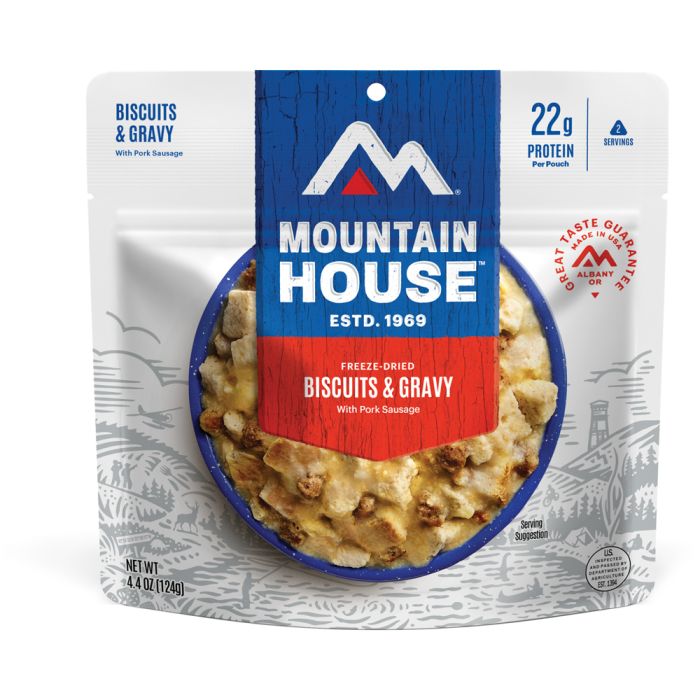 MOUNTAIN HOUSE BISCUITS AND GRAVY CLEAN LABEL