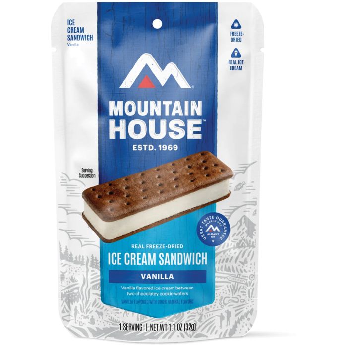 MOUNTAIN HOUSE VANILLA ICE CREAM SANDWICH CLEAN LABEL