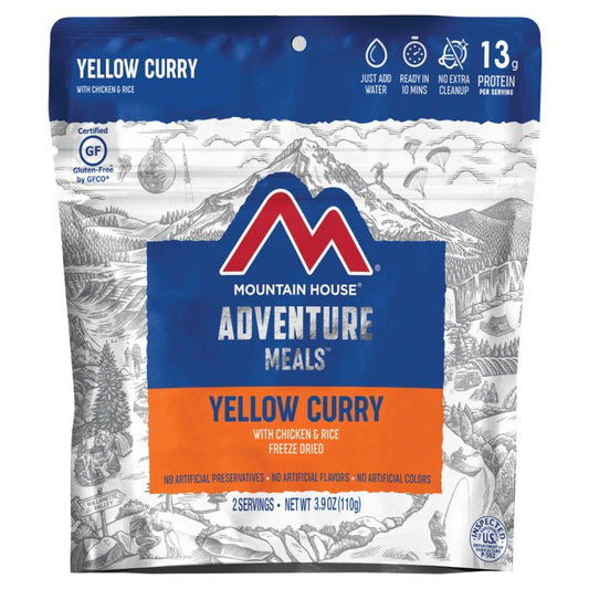 MOUNTAIN HOUSE YELLOW CURRY W/ CHICKEN AND RICE CLEAN LABEL