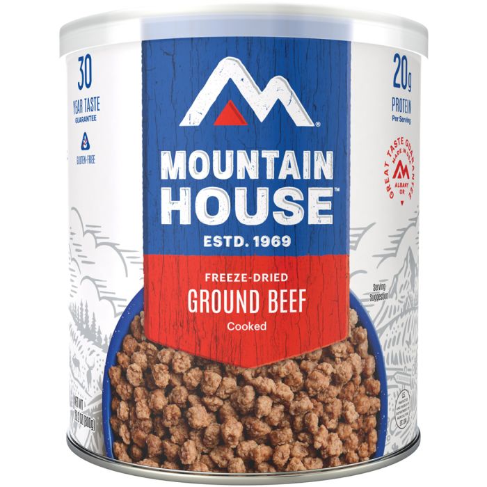 MOUNTAIN HOUSE GROUND BEEF CAN CLEAN LABEL