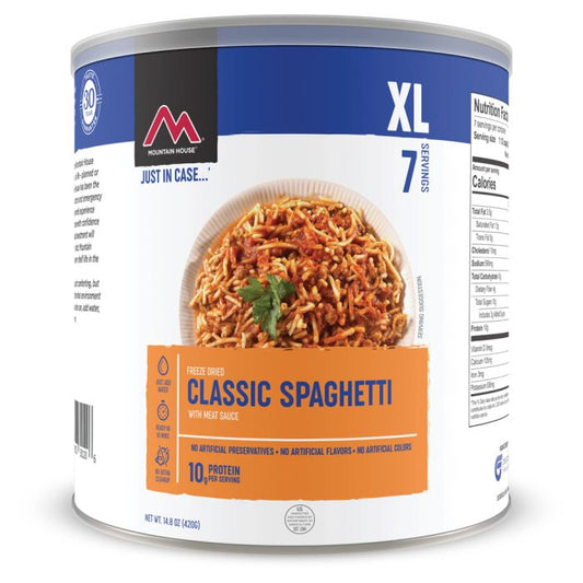 MOUNTAIN HOUSE CLASSIC SPAGHETTI WITH MEAT SAUCE CLEAN LABEL