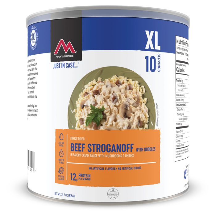 MOUNTAIN HOUSE BEEF STROGANOOF CAN CLEAN LABEL