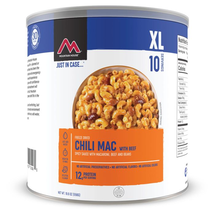 MOUNTAIN HOUSE CHILI MAC W/ BEEF CAN CLEAN LABEL