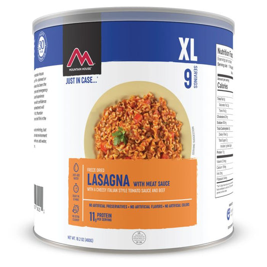 MOUNTAIN HOUSE LASAGNA W/ MEAT SAUCE CAN CLEAN LABEL