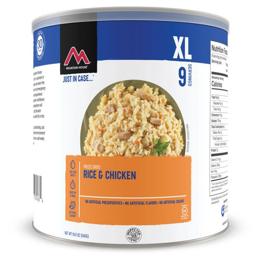 MOUNTAIN HOUSE RICE & CHICKEN CAN CLEAN LABEL