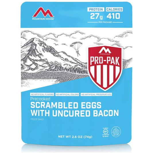 MOUNTAIN HOUSE PRO-PAK SCRAMBLED EGGS W/BACON