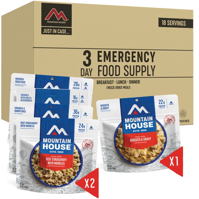 MOUNTAIN HOUSE 3-DAY EMERGENCY FOOD KIT CLEAN LABEL