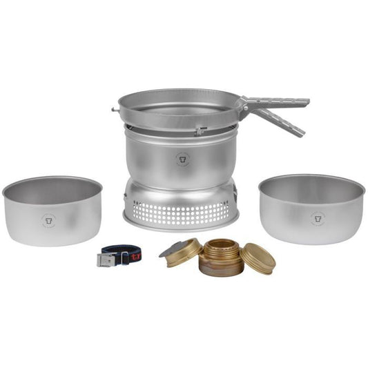 TRANGIA 25-21 DUOSSAL 2.0 STOVE KIT - STAINLESS STEEL LINED PANS