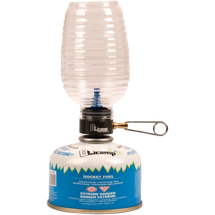 OLICAMP LUMINATOR ADJUSTABLE FLAME GAS CANISTER LAMP