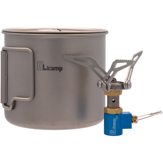 OLICAMP ION STOVE WITH TITANIUM SPACE SAVER 550 MUG COMBO