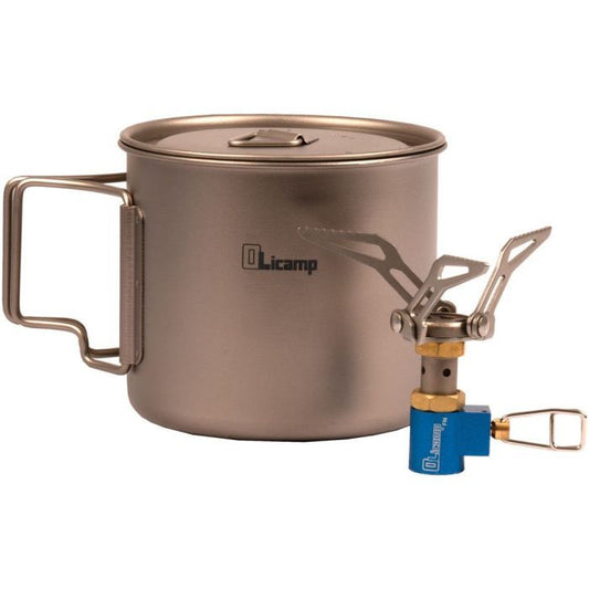 OLICAMP ION STOVE WITH TITANIUM SPACE SAVER 550 MUG COMBO