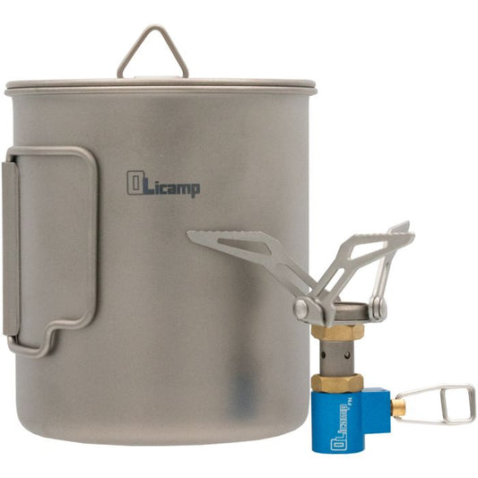 OLICAMP ION STOVE WITH TITANIUM SPACE SAVER 750 MUG COMBO