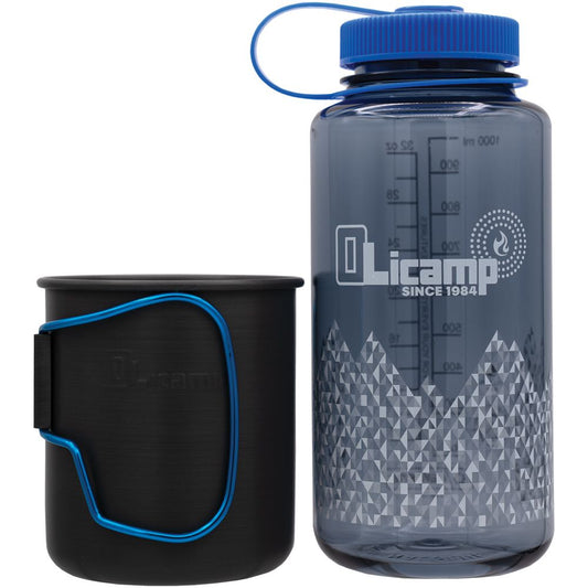 OLICAMP SPACE SAVER MUG AND WIDE MOUTH 1 QT NALGENE BOTTLE