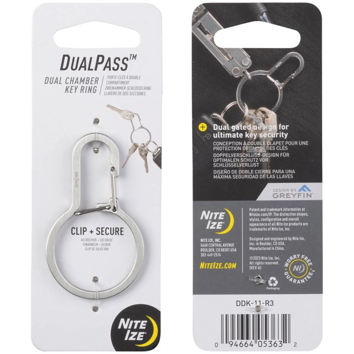 NITE IZE DUALPASS DUAL CHAMBER KEY RING