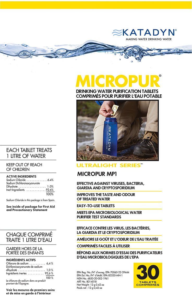 KATADYN MICROPUR TABLETS