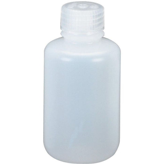 NALGENE 4 OZ NARROW MOUTH HDPE BOTTLE WITH CAP